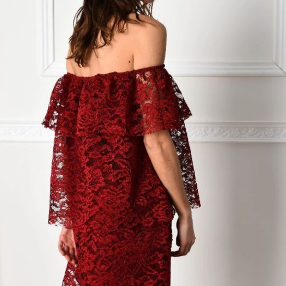 NWT JOLIE BY EDWARD SPIERS lace mini dress size L - Picture 3 of 3